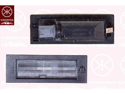Licence Plate Light, with bulb holder, OLSA