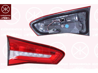 Kombinationsbackljus, Höger, innerdel, Fordonsutrustningslinje/-variant: Niveau 1, med lamphållare, Varroc