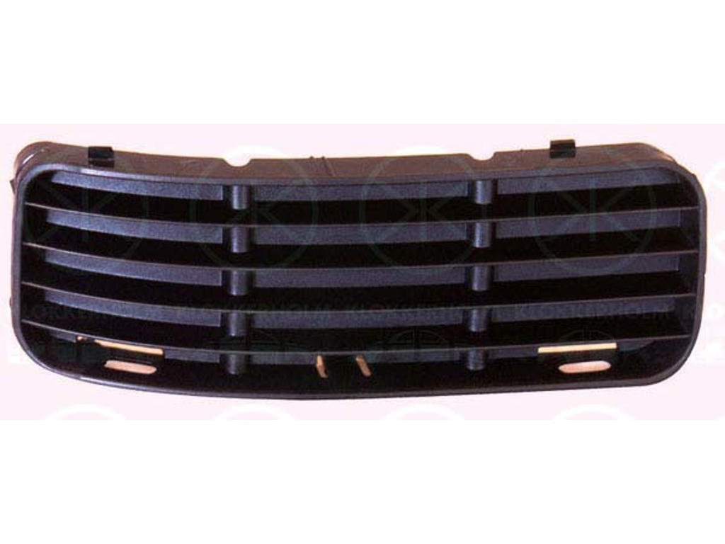 Ventilation Grilles, bumper, black, Left Front
