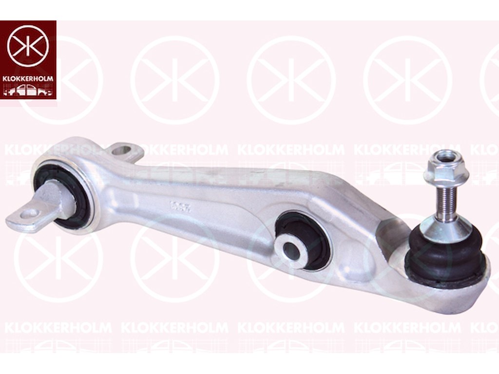 Control/Trailing Arm, wheel suspension, Aluminium, Front, with bush, both sides, Control Arm