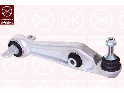 Control/Trailing Arm, wheel suspension, Aluminium, Front, with bush, both sides, Control Arm