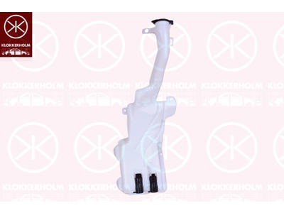 Washer Fluid Reservoir, window cleaning, for vehicles with headlamp cleaning system, with lid, with pump