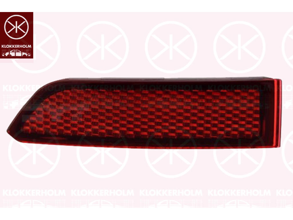 Reflector, Left Rear, Outer section, red