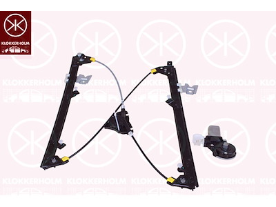 Window Regulator, with electric motor, with comfort function, Electric, Left Front, Number of pins: 6