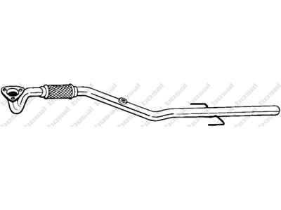 Exhaust Pipe, See accessories list for additionally required parts:  