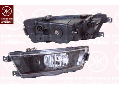 Front Fog Light, H8, Left Front, Housing Colour: black