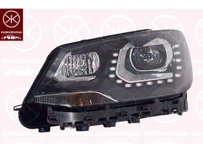 Headlight, for vehicles with adaptive high beam regulation, Left, Bi-Xenon, with dynamic bending light, with motor for headlamp levelling, without control unit for Xenon, D3S/H7, AL