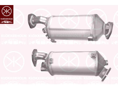 Soot/Particulate Filter, exhaust system, for vehicles with soot particulate filter, Cordierite, Up to Euro 4, with accessories
