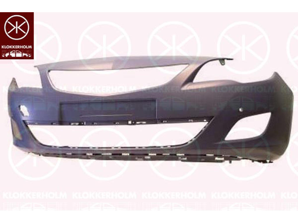 Bumper, w/primer, Front, with hole(s) for park distance control, not for trim level: Sport