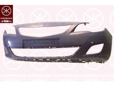 Bumper, w/primer, Front, with hole(s) for park distance control, not for trim level: Sport