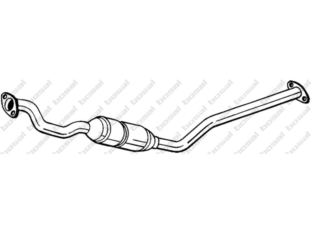 Catalytic Converter, with mounting parts, Euro 4