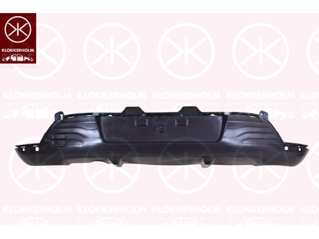 Bumper, Blank, Rear, black, Lower Section
