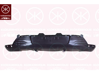Bumper, Blank, Rear, black, Lower Section