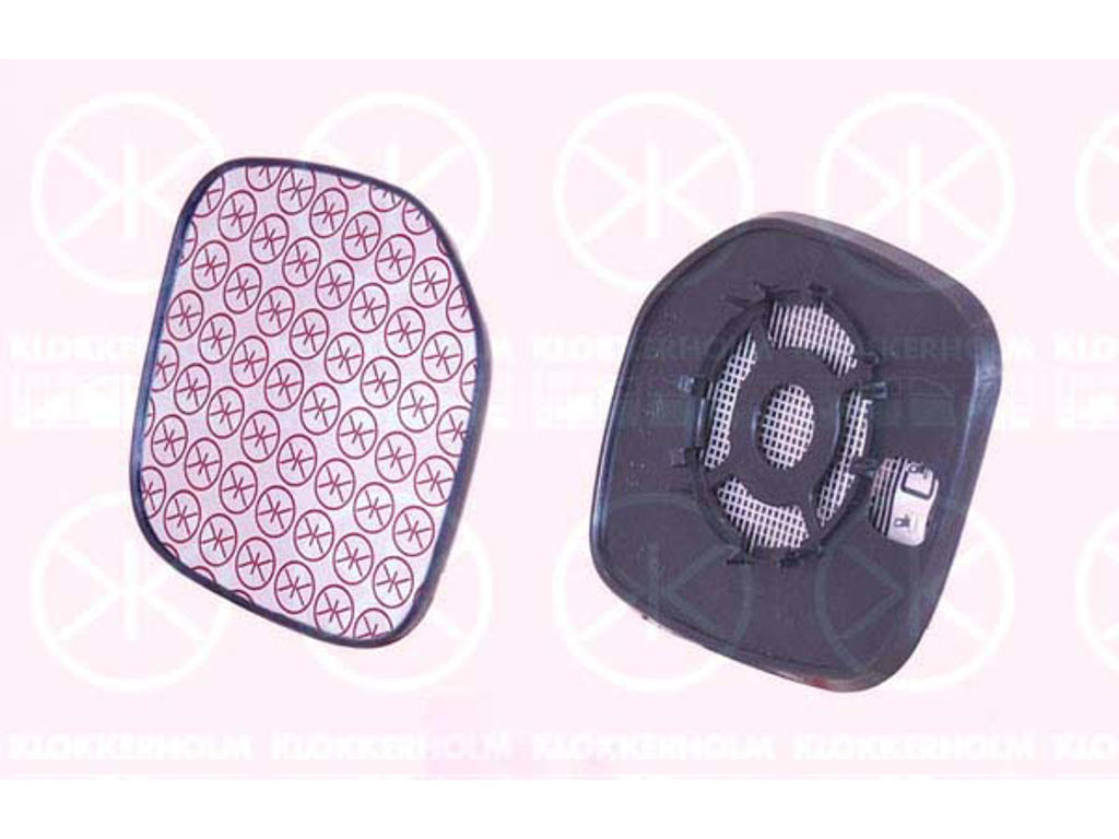 Mirror Glass, exterior mirror, Convex, Heatable, Left