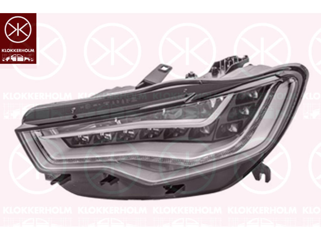 Huvudstrålkastare, Höger, LED, fordon m adaptivt kurvljus AFS, utan LED-styrnin för hel-/halvljus, utan LED-styrnin för varsel-/positionsljus, utan LED-styrnin för blinkljus, Hella