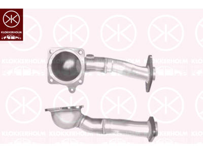 Exhaust Pipe, Front, Front Section, Vehicle Production Country: Hungary, for vehicles with catalytic converter