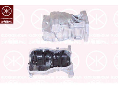 Bunnpanne, aluminium, med hull(er) for holder, Antall boringer: 5