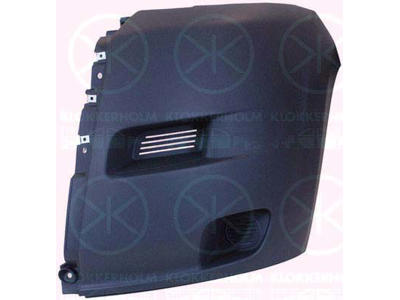 Bumper, grey, Left Front, Outer section