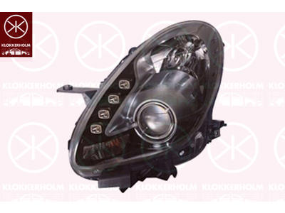 Headlight, Left, Bi-Xenon, Housing Colour: black, with control unit for aut. LDR, with motor for headlamp levelling, with dynamic bending light, D1S/H1, AL