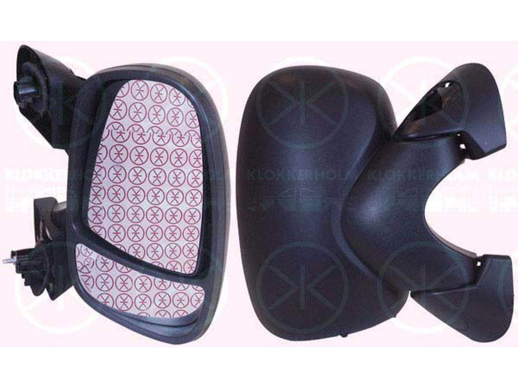Exterior Mirror, with thermo sensor, for electric mirror adjustment, Convex, Heatable, Right