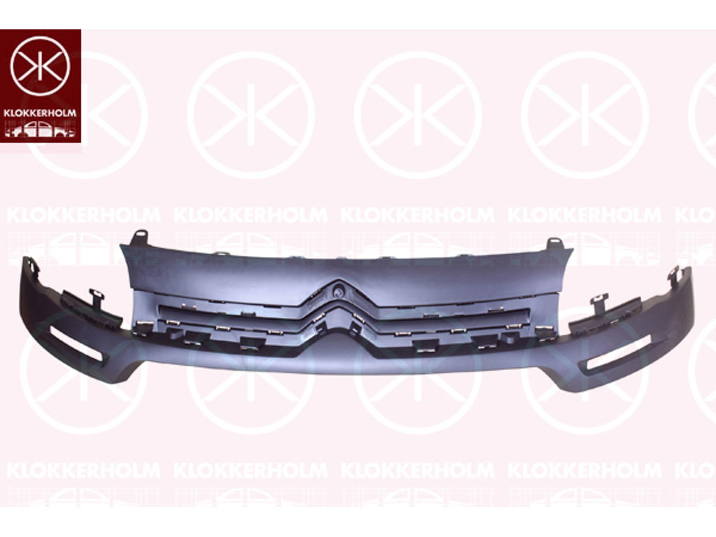 Ventilation Grille, bumper, Front, with hole(s) for fog lights, Upper section