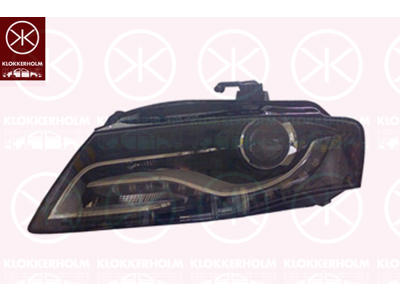 Esituli, paremal, Valgustatus [lx]: 25, Bi-Ksenoon, ilma ksenooni juhtseadmeta, koos LWR paigaldusmootoriga, D3S (Gaaslahenduslamp), AL