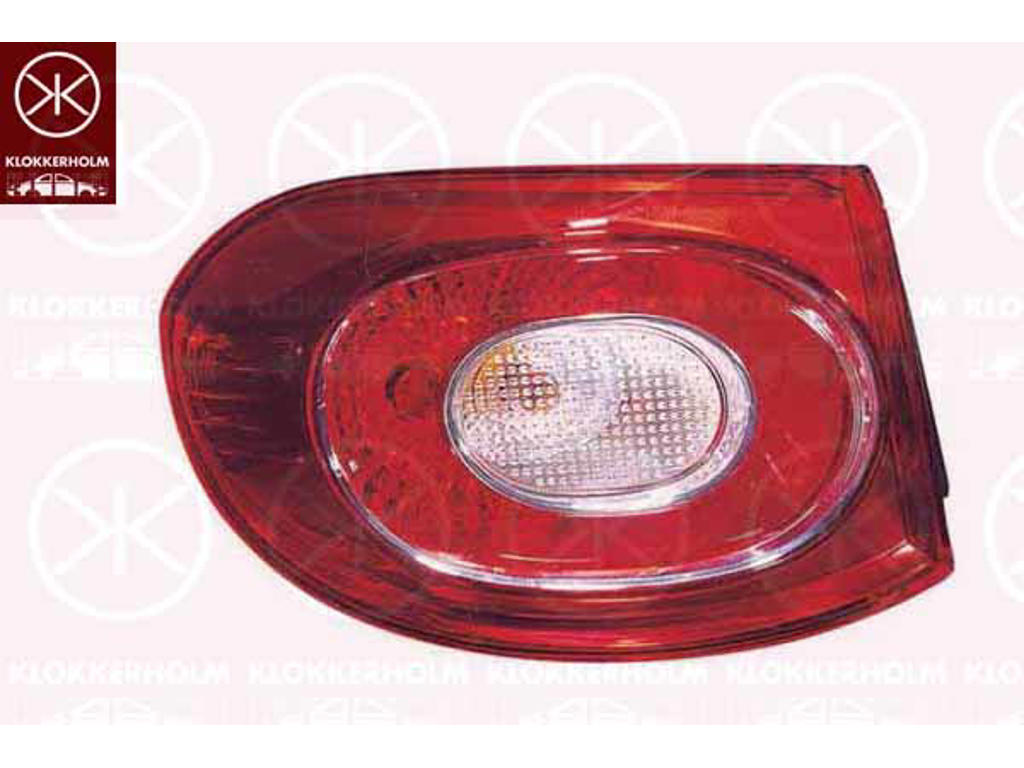 Feu arrière, sans porte-lampe, gauche, Partie extérieure