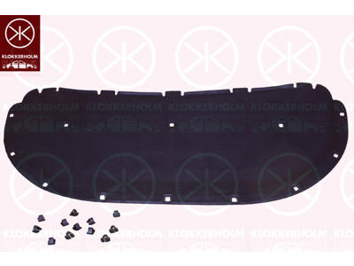 Engine Compartment Noise Insulation, Centre Section, Fitting Position: Bonnet