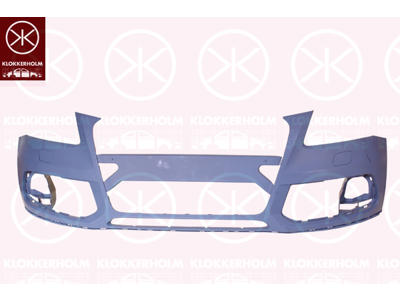 Bumper, w/primer, Front, with hole(s) for washer nozzle