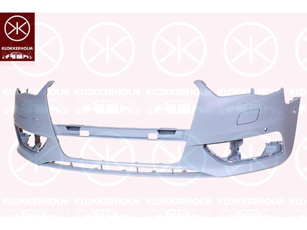 Stötfångare, Fram, Version: ACTIVE, med hål för parkeringshjälpssystem, Antal borrningar: 4, m/grundlack