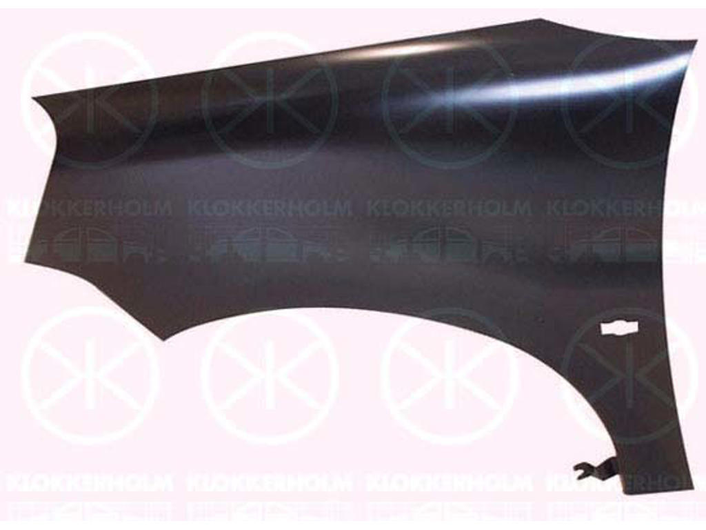 Wing, Right Front, with hole for direction indicator, Zinc-coated