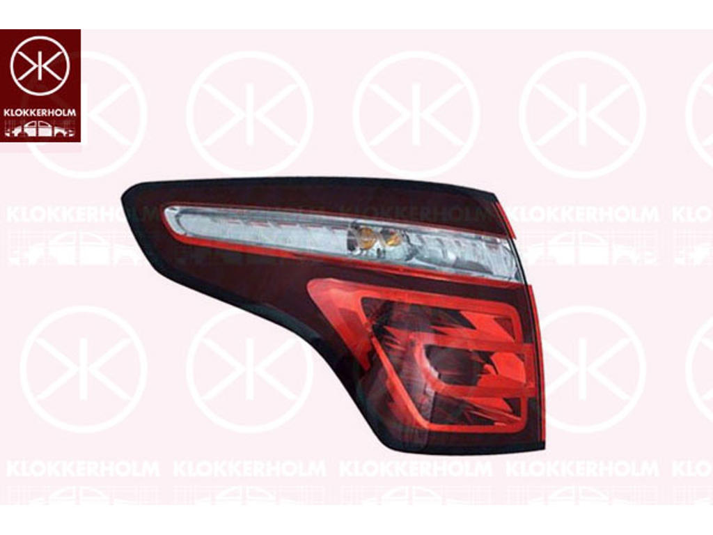 kombinuotas galinis žibintas, su lemputes laikikliu, dešine, išorinis skyrius, AL