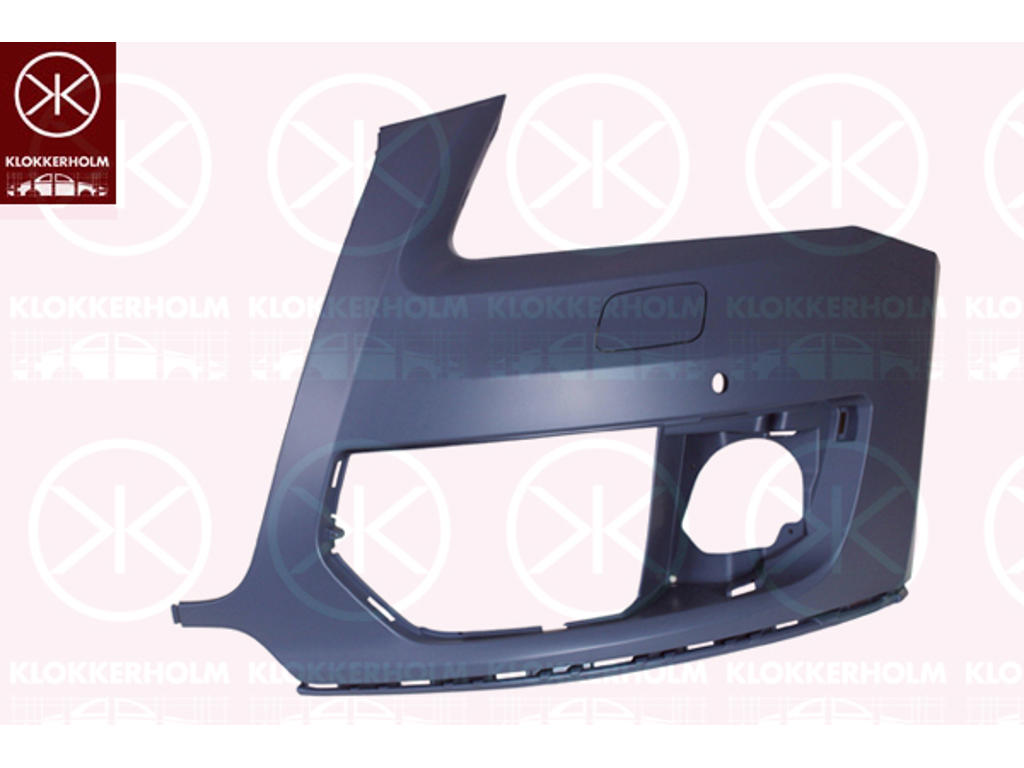 Bumper, Left Front, with hole(s) for park distance control, with hole(s) for washer nozzle