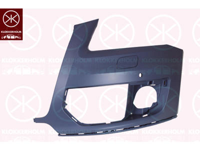 Bumper, Left Front, with hole(s) for park distance control, with hole(s) for washer nozzle