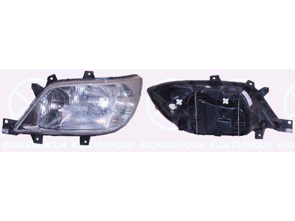 Headlight, H7/H1/H1, for vehicles with headlight levelling, T.Y.C, Left, Illuminance [lx]: 17.5