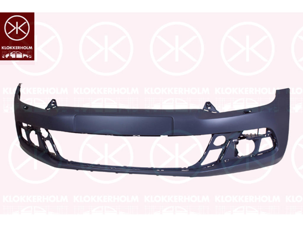 Bumper, w/primer, Front, with hole(s) for washer nozzle