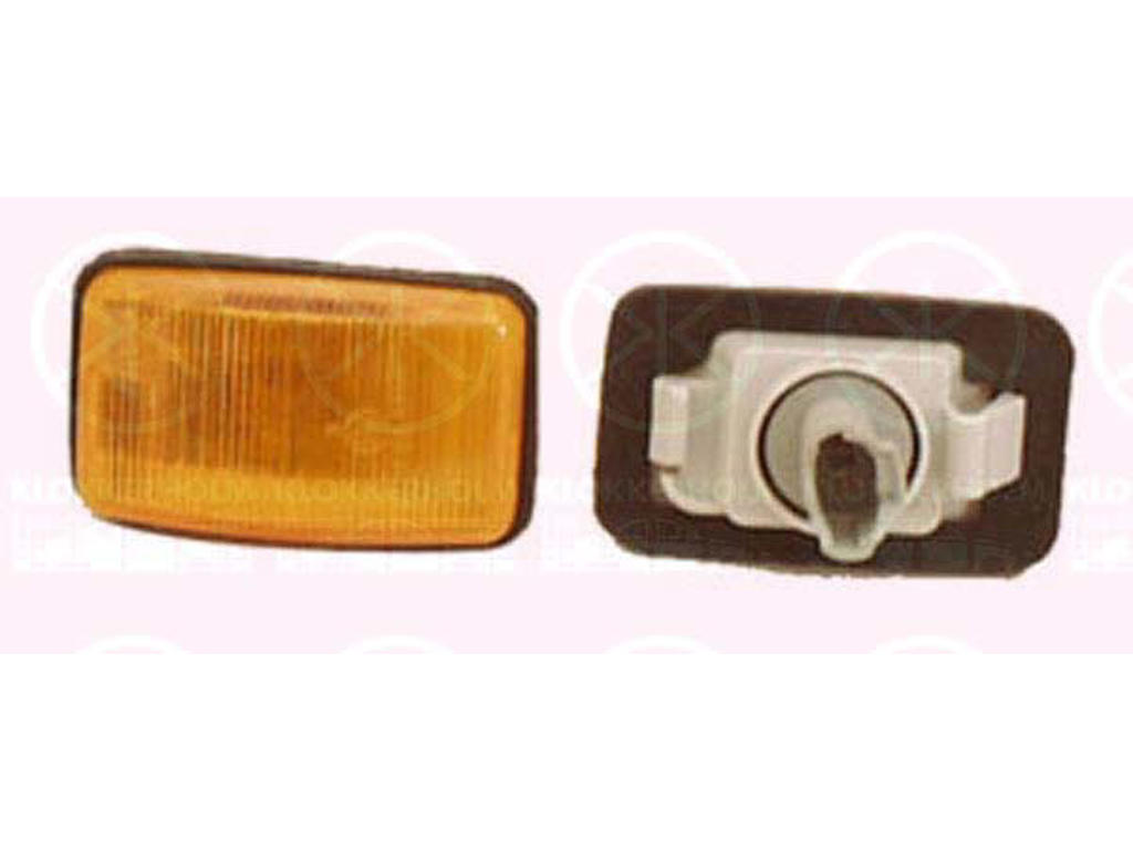 Direction Indicator, with bulb holder, yellow, both sides
