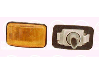 Direction Indicator, with bulb holder, yellow, both sides