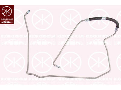 Hydraulic Hose, steering, from hydraulic pump to steering gear, Vehicle Equipment: for vehicles without exhaust turbocharger
