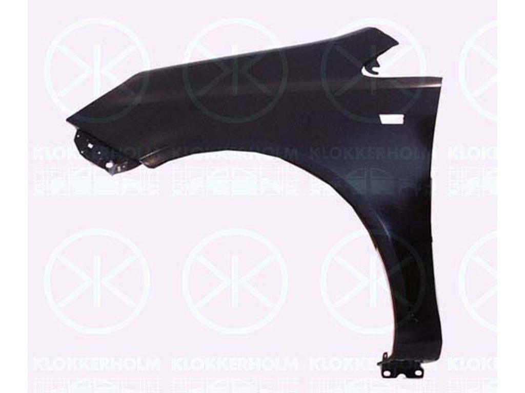 Wing, Left Front, with hole for direction indicator, Zinc-coated