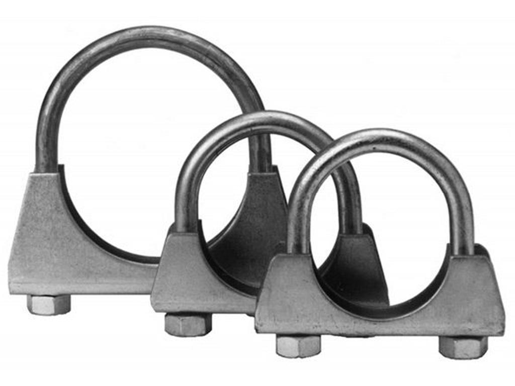 Clamping Piece, exhaust system, "1 Pack=10 Pcs", Ø50mm, Thread Size: M8, Pipe Connector: U-Bolt