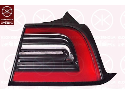 Tail Light Assembly, LED, Right, Outer section