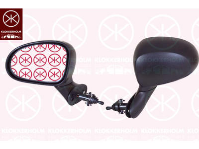 Exterior Mirror, Control: cable pull, Convex, Right