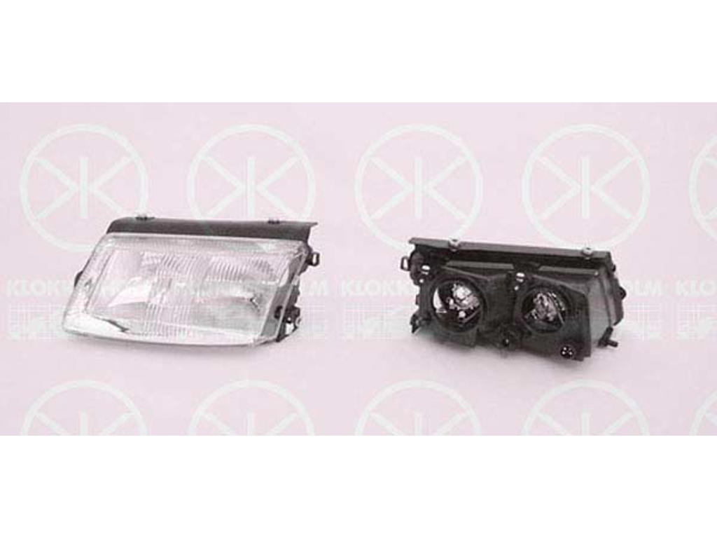 Headlight, H7/H1, without motor for headlamp levelling, Left, Illuminance [lx]: 12.5
