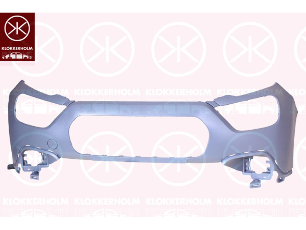 Bumper, w/primer, Front, with hole(s) for fog lights, Upper section