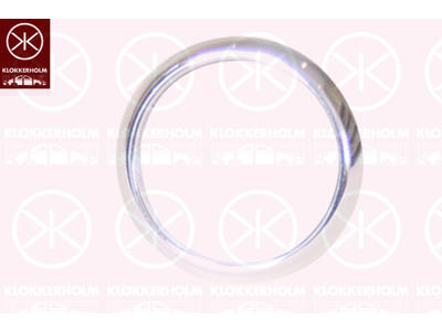 Housing, front fog light, Front, chrome