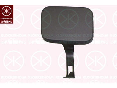 Flap, tow hook, Right Front, black