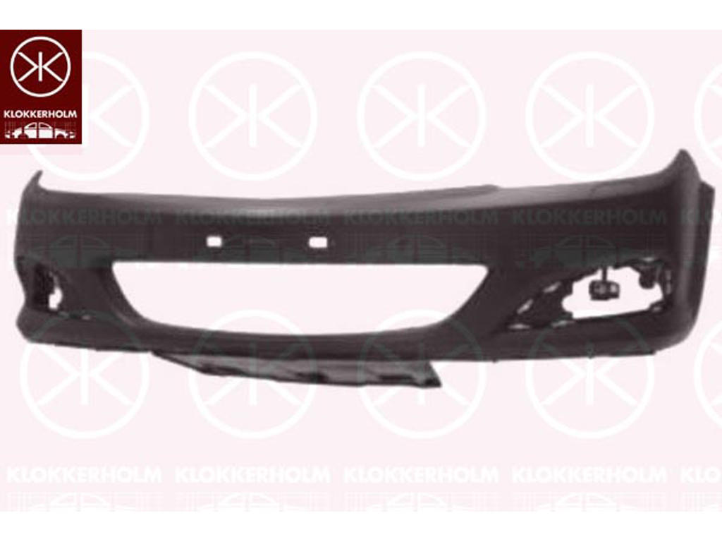 Bumper, w/primer, 3-drs, GTC, Front, with hole(s) for washer nozzle