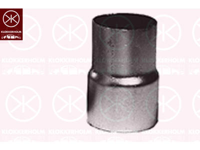 Röranslutning, avgassystem, Längd [mm]: 80, Rörkoppling: svetshylsa, Innerdiameter [mm]: 48, Ytterdiameter [mm]: 45