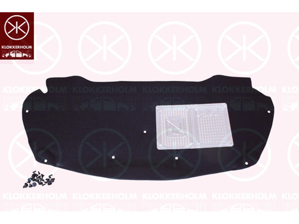 Engine Compartment Noise Insulation, Centre Section, Fitting Position: Bonnet